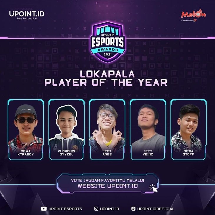 Tutup Tahun, UPoint Gelar Penghargaan Esports Awards 2021