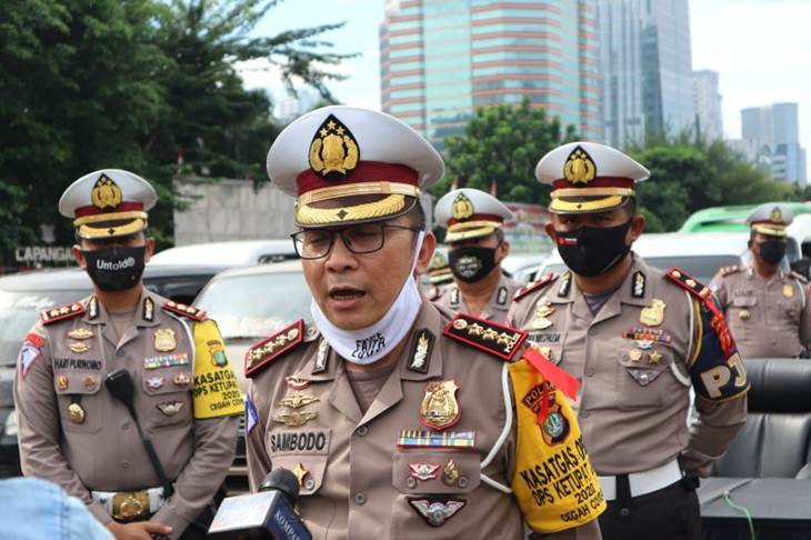 Direktur Lalu Lintas Polda Metro Jaya Komisaris Besar Polisi Sambodo Purnomo Yogo. ANTARA/Fianda Rassat