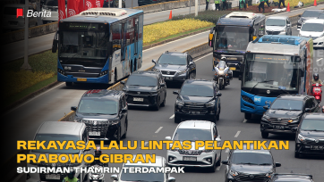 Rekayasa Lalu Lintas Pelantikan Prabowo Gibran, Sudirman Thamrin Terdampak