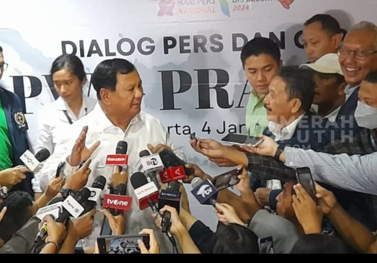 Prabowo Doakan Jurnalis Jadi Pilar Kemajuan Bangsa di Hari Pers Nasional