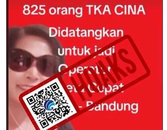 [HOAKS atau FAKTA]: 825 Tenaga Kerja Asing Ikut Pilpres 2024