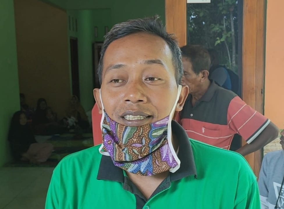 Sekretaris Desa (Sekdes) Katelan, Kecamatan Tangen, Kabupaten Sragen, Paidi, Rabu (13/1). (MP/Ismail)