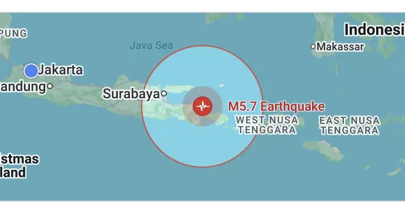 Gempa Bawah Laut Magnitude 5,7 di Banyuwangi, Getaran Dirasakan Sampai Denpasar, Bali