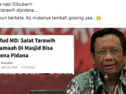 [Hoaks atau Fakta]: Tarawih Bisa Pidana?