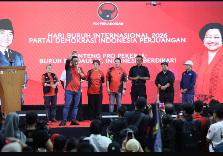 Sekjen PDIP Ajak Buruh Perkuat Solidaritas dan Gotong Royong