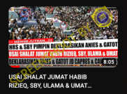 [HOAKS atau FAKTA] Rizieq Shihab dan SBY Deklarasikan Anies–Gatot sebagai Capres Cawapres