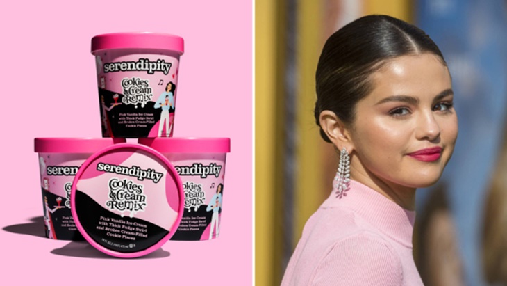 Rayakan Kolaborasi dengan BLACKPINK, Selena Gomez Jualan Es Krim