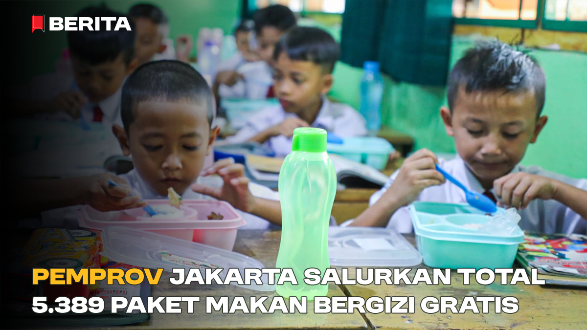 Pemprov Jakarta Salurkan Total 5.389 Paket Makan Bergizi Gratis