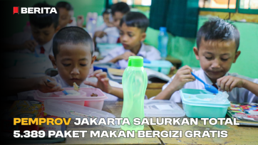 Pemprov Jakarta Salurkan Total 5.389 Paket Makan Bergizi Gratis