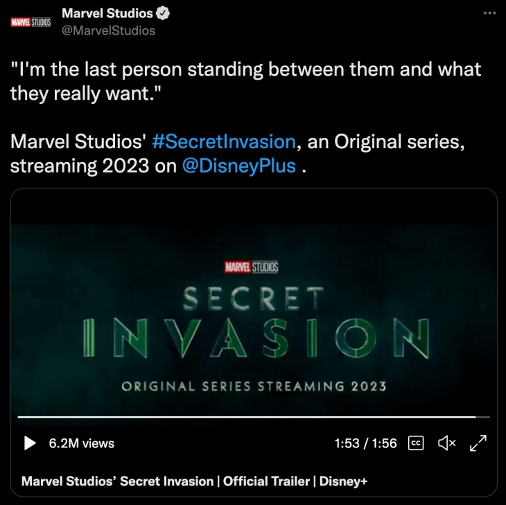 Diumumkan di D23, Marvel 'Secret Invation' Siap Tayang 2023