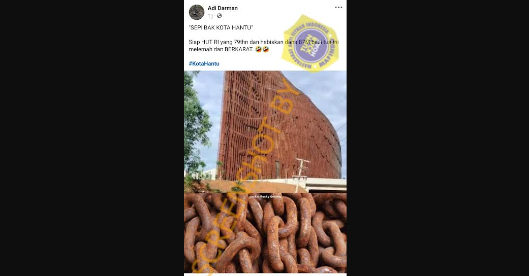 [HOAKS atau FAKTA]: Gedung Istana Negara di IKN Sudah Berkarat