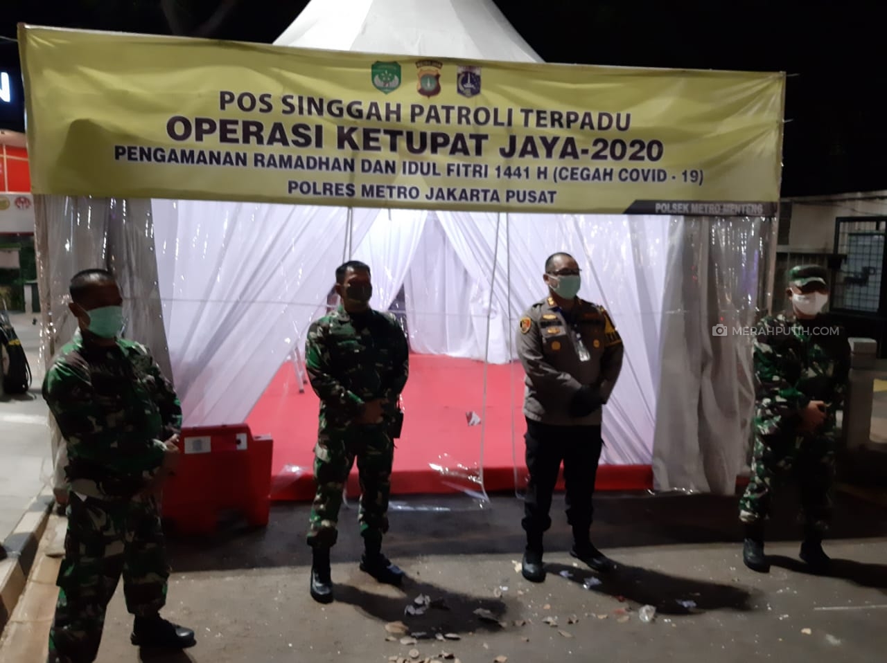 Posko Singgah Patroli Terpadu Operasi Ketupat Jaya. Foto: MP/Kanu