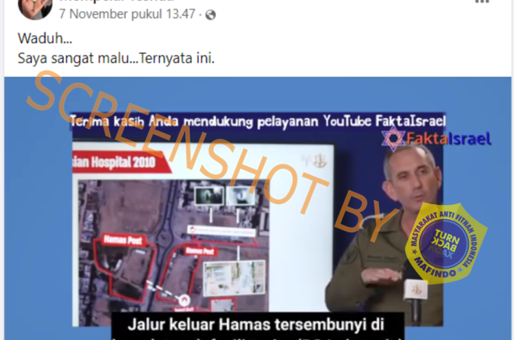 [HOAKS atau FAKTA]: Rumah Sakit Indonesia Jadi Pusat Komando Kontrol Hamas