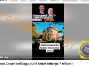 [HOAKS atau FAKTA]: Simon Cowell Beli Lagu Putri Ariani Seharga Rp 7 Triliun