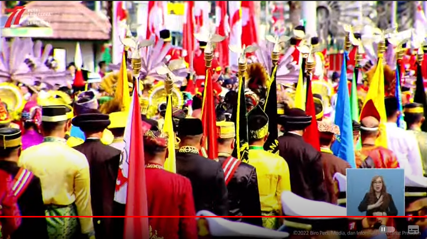 Purna Paskibraka dan Kirab Budaya Hantarkan Bendera dan Teks Proklamasi ke Istana