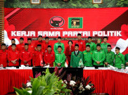 Senyum Megawati saat Foto Bersama Elite PPP dan PDIP