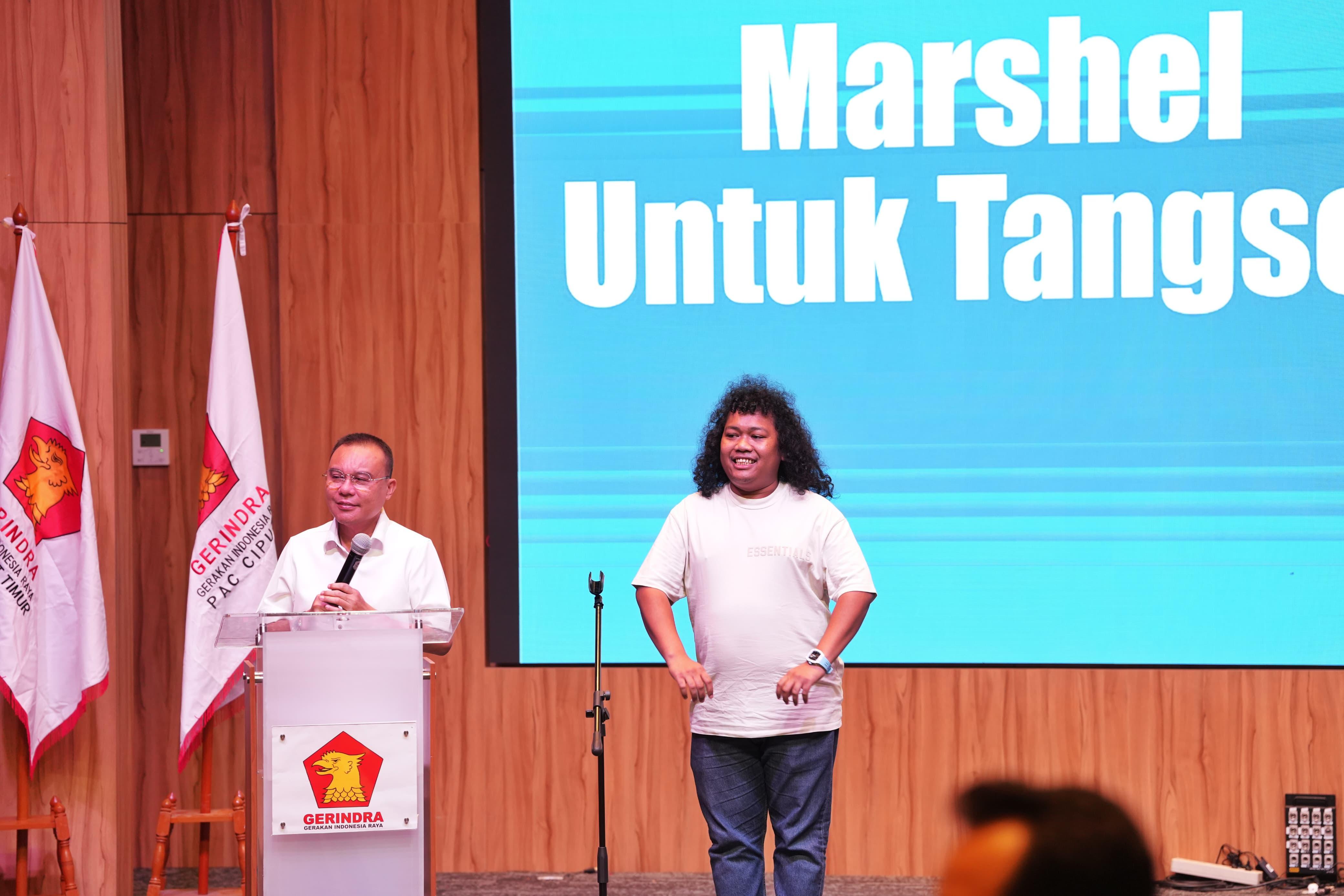 Gerindra Usung Andra Soni Cagub Banten dan Komika Marshel di Pilkada Tangsel
