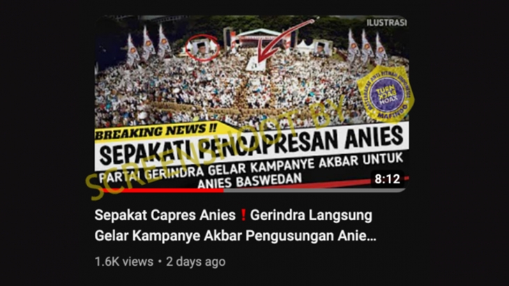 [HOAKS atau FAKTA]: Gerindra Gelar Kampanye Akbar Pengusungan Anies Baswedan