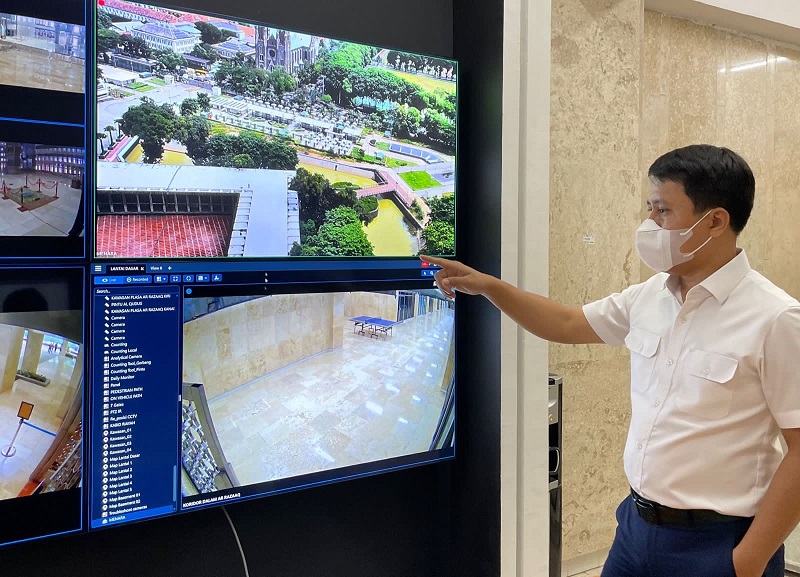 Paparan PLTS di Masjid Istiqlal. (Foto: ID COMM)