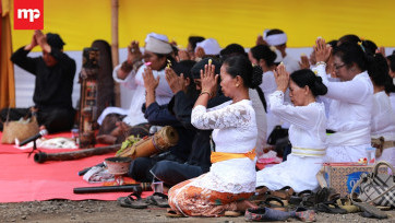 Umat Hindu Banten Ikuti Ritual Tawur Agung Kesanga