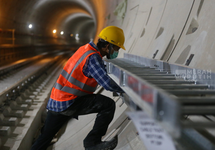 Progres Pembangunan MRT Lanjutan Bundaran HI ke Kota sudah Capai 63 Persen 