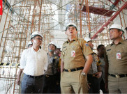 Ahok Tinjau Pembangunan Masjid Raya Jakarta