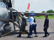 Kopasgat TNI AU Lakukan Force Down Pesawat Asing  