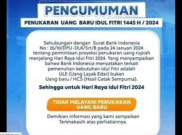 [HOAKS atau FAKTA]: Bank Indonesia Tak Sediakan Tukar Uang Baru Lebaran
