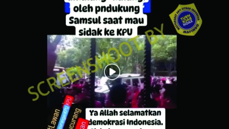 [HOAKS atau FAKTA]: Adian Napitupulu Dihalang-halangi Saat Sidak ke Kantor KPU