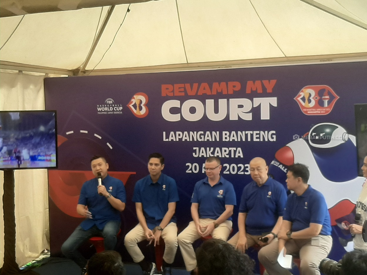 LOC FIBA World Cup 2023 Luncurkan Program Revamp My Court di Lapangan Banteng