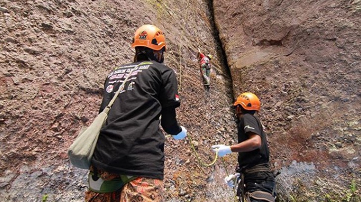 Panjat Tebing di Harau. (Foto/Instagram@weldi_phytho)