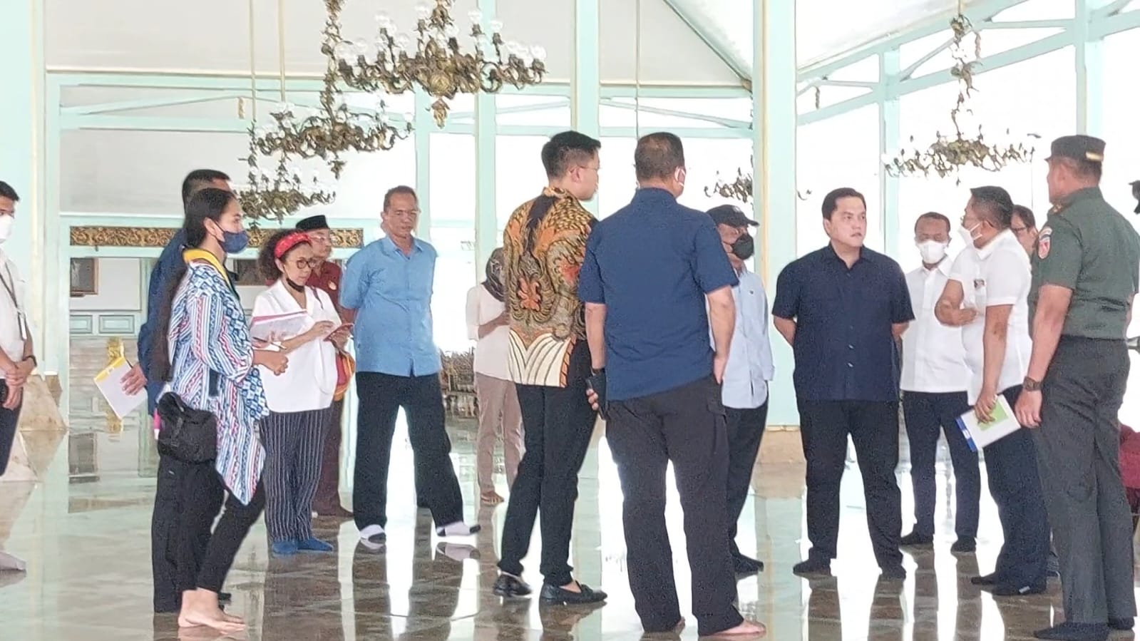 Tiga Menteri Tinjau Lokasi Pernikahan Kaesang di Pura Mangkungkunegaran Solo