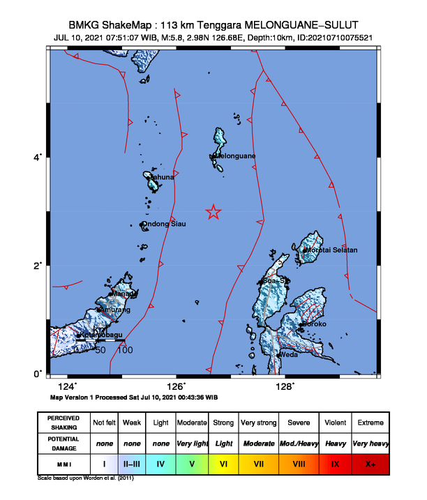 Gempa Sulut. (Foto: Antara)
