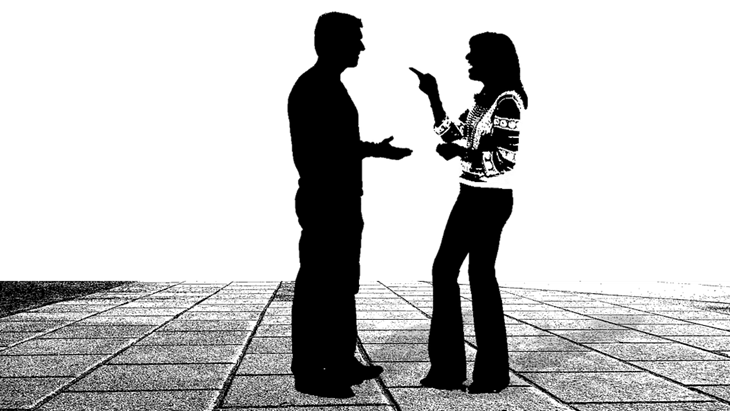 Dua orang sedang berbicara. (Pixabay/Kabaldesch0)