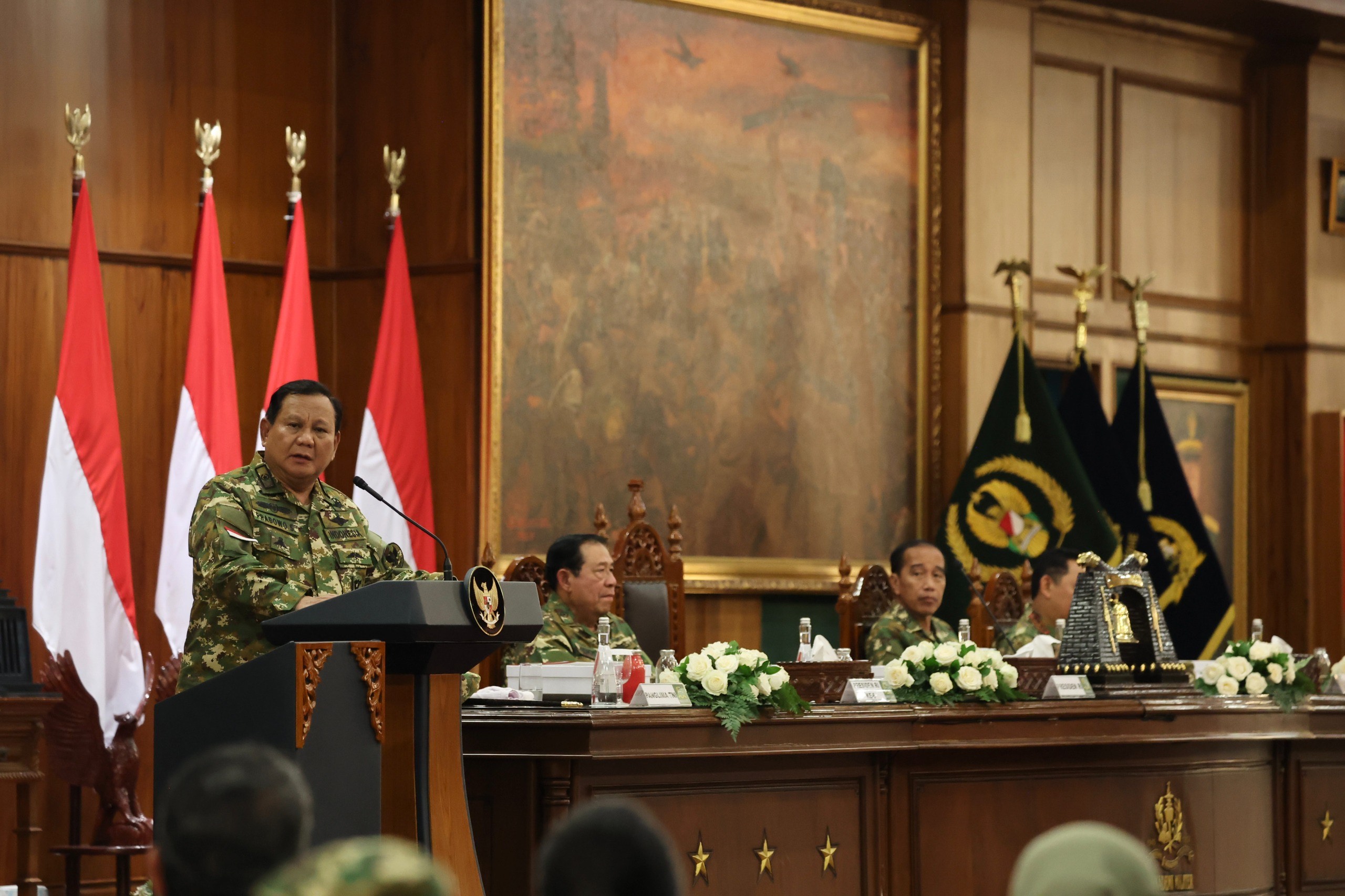 Berterima Kasih ke Jokowi dan SBY, Prabowo: Kita Bersyukur atas Pengabdian Semua Presiden