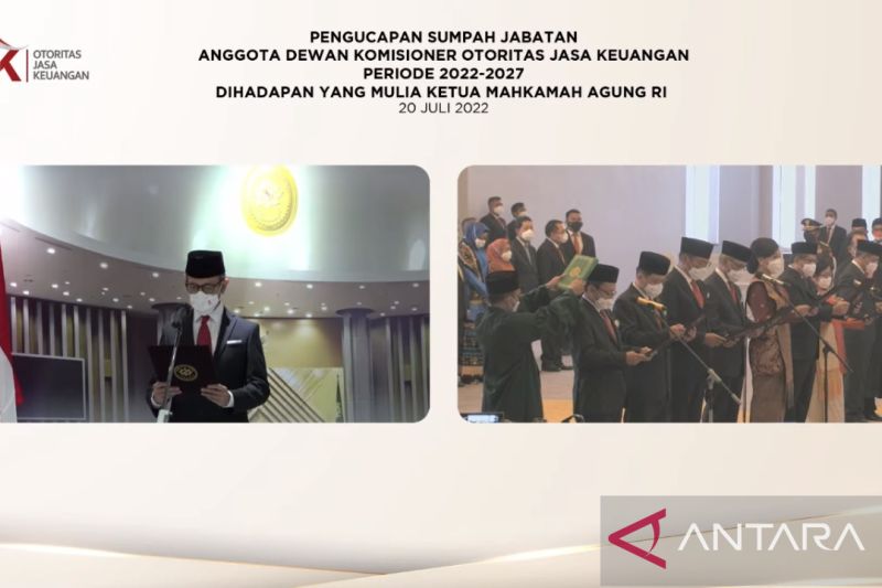 Komisioner OJK 2022-2027 Dilantik MA