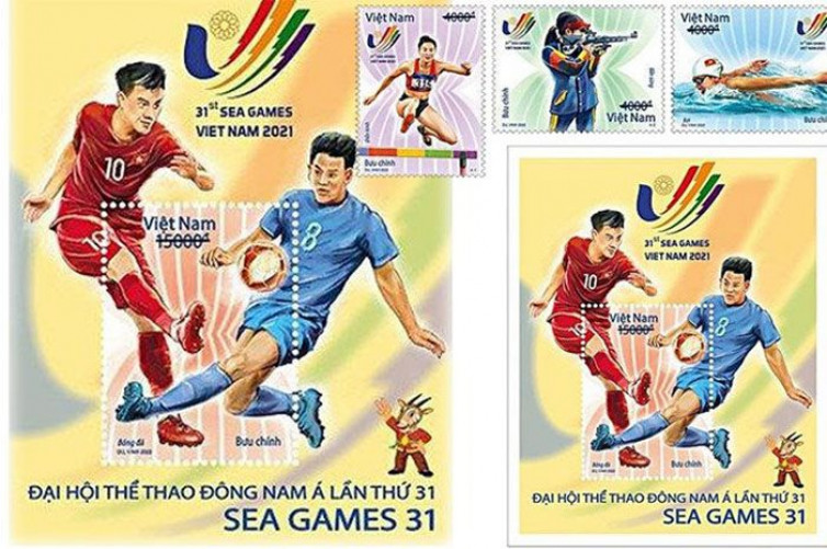 Vietnam Luncurkan Prangko Khusus SEA Games 2021