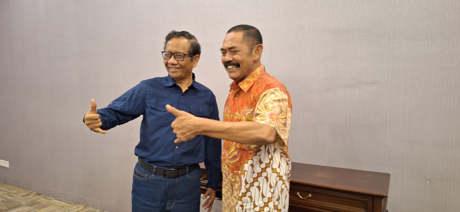 Mahfud MD Temui FX Rudy, Dapat Banyak Masukan Terkait Pilpres 2024