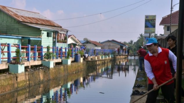 Tepian Sungai Sekanak Dipercantik Jelang Asian Games 2018