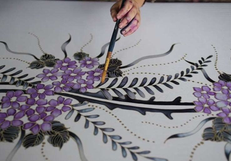 Ikut Kursus Batik Lukis, Pengamen Jakarta Naik Kelas