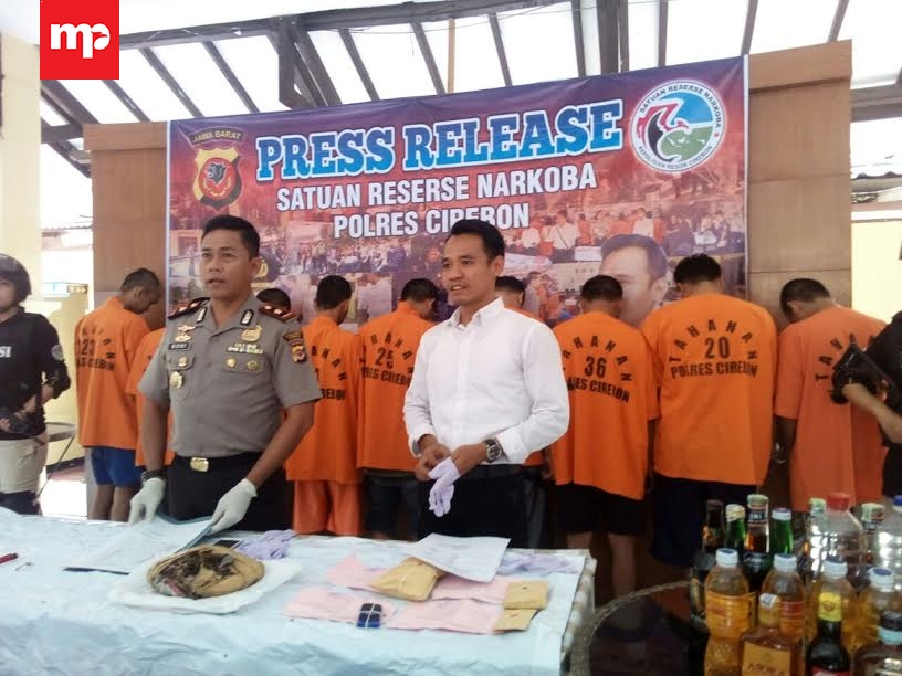 Polres Cirebon Berhasil Ungkap Sembilan Kasus Narkoba