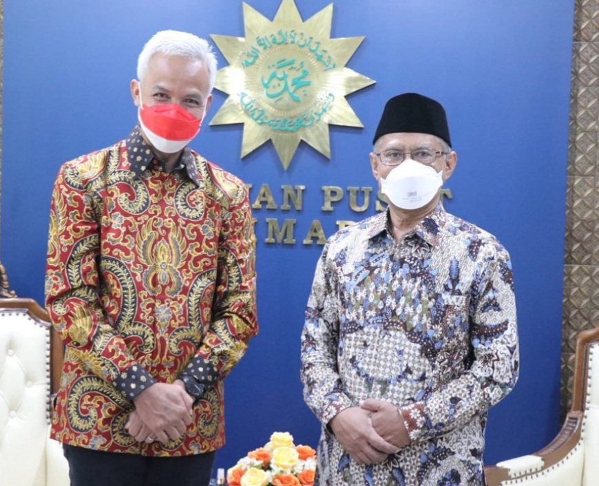 Silaturahmi dengan Ketum PP Muhammadiyah, Ini yang Dibahas Ganjar Pranowo