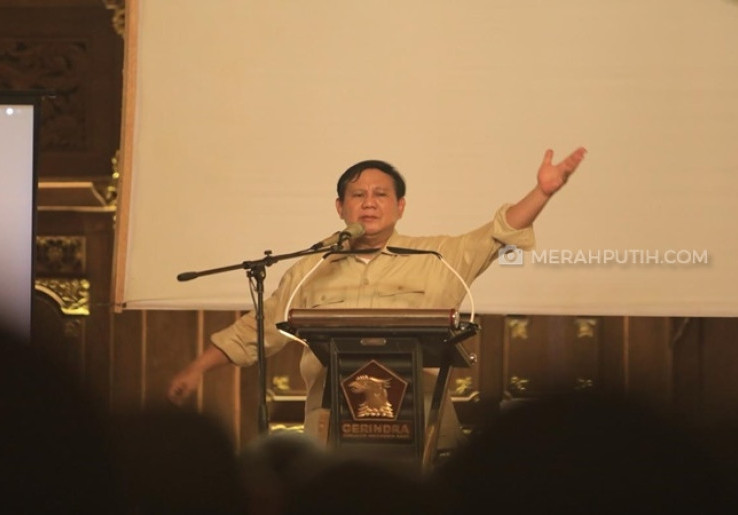Gembleng Ratusan Kader Gerindra, Prabowo Ucapkan Lagi Sumpah Palapa