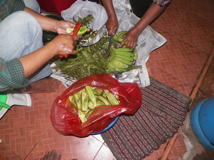 Pisang muda bahan baku muku loto. (Foto: facebook.com/vitalis.ranggawea)