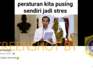 [HOAKS atau FAKTA]: Jokowi Sebut Banyak Peraturan Bikin Pusing dan Stres