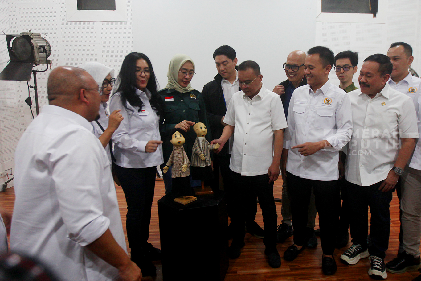 Pimpinan DPR Kunjungi Studio Si Unyil di Gedung Produksi Film Negara (PFN) Jakarta