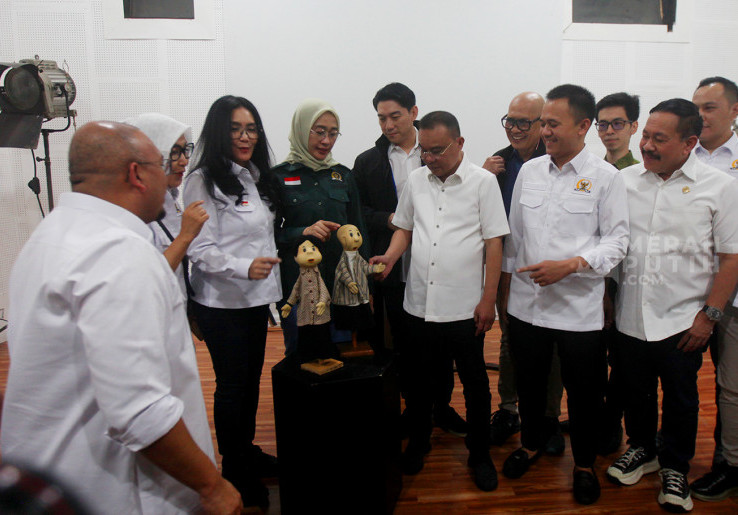 Pimpinan DPR Kunjungi Studio Si Unyil di Gedung Produksi Film Negara (PFN) Jakarta