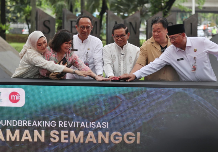 Pramono Anung Groundbreaking Revitalisasi Taman Semanggi, Tanpa Bebani APBD