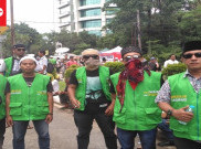  Ratusan Massa Gerakan Muslim Kalbar Kawal Sidang Ahok 