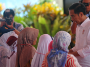 Presiden Jokowi Disambut Meriah Peserta Festival Sholawat Nusantara 
